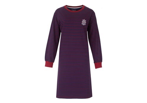 Irresistible Irresistible Dames Nachthemd Streep Blauw Rood