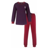 Irresistible Dames Pyjama Streep Blauw Rood