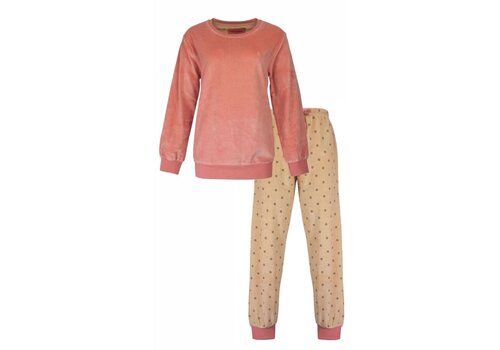 Irresistible Irresistible Dames Pyjama Velours Roze