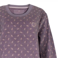 Tenderness Dames Pyjama Velours Paars