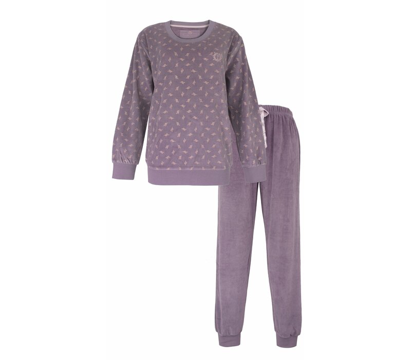 Tenderness Dames Pyjama Velours Paars