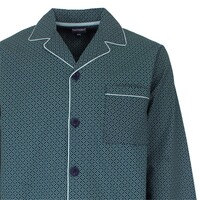 Paul Hopkins Heren Pyjama Geweven Groen Blauw