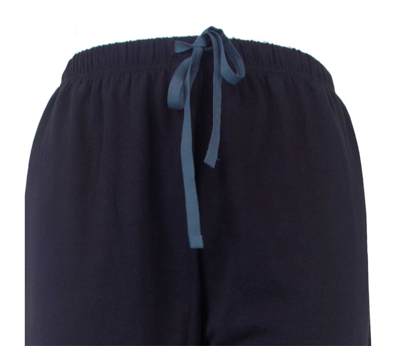 MEQ Heren Pyjama Lange Mouw Blauw