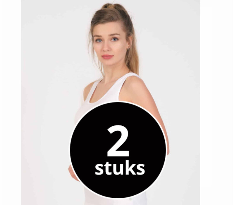 Maxx Owen Dames Hemd Bamboe Wit 2-Pack