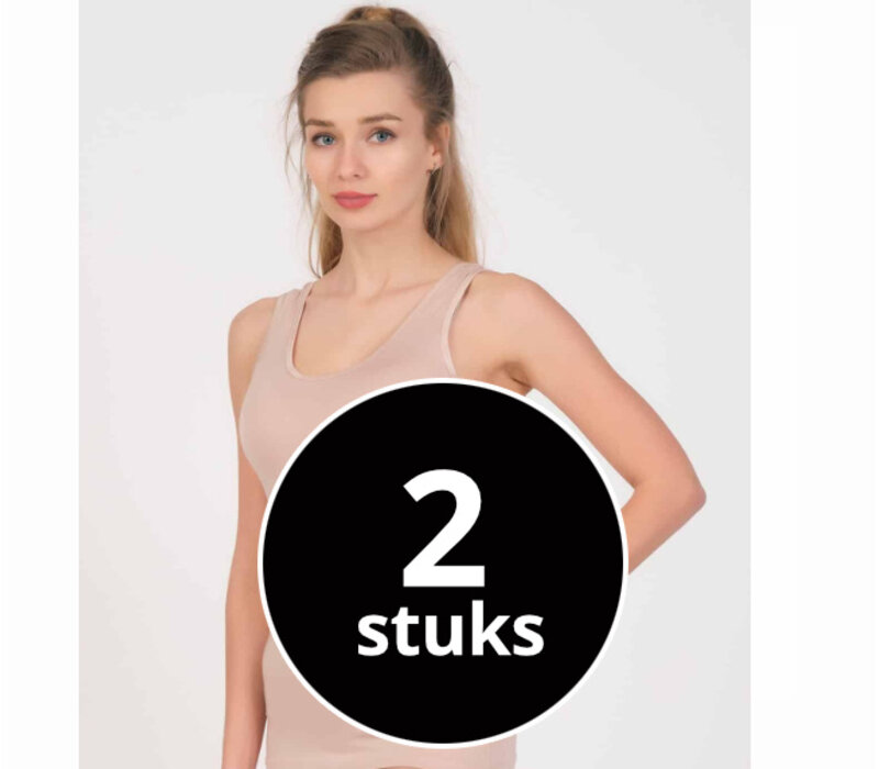 Maxx Owen Dames Hemd Bamboe Huidskleur 2-Pack