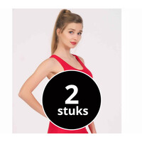 Maxx Owen Dames Hemd Bamboe Rood 2-Pack