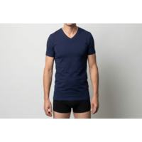 Beeren Heren V-Hals T-Shirt Extra Lang M3000 marine voordeelpack