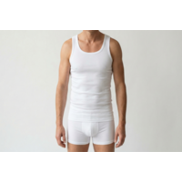 heren singlet M3000 wit 2-Pack