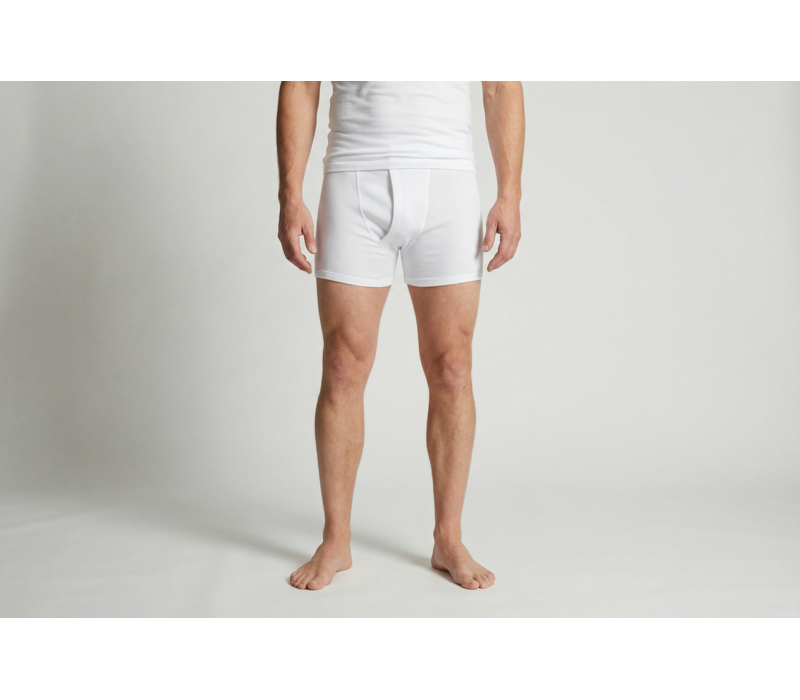 heren M3400 sportbroek met gulp wit voordeelpack