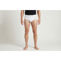 heren slip met gulp wit, M3000 2-Pack