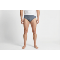 heren slip met gulp grijs, M3000 2-Pack