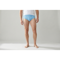 heren slip met gulp blauw, M3000 2-Pack
