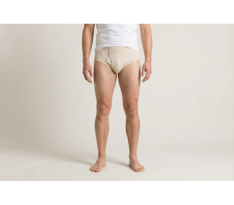 heren slip met gulp huidskleur, M3000 voordeelpack