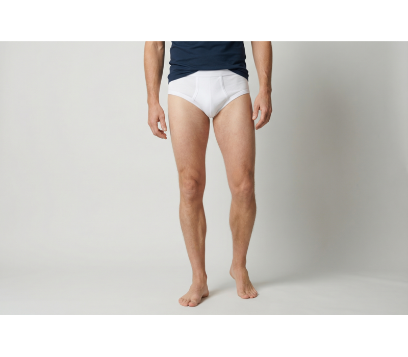 heren slip met gulp wit, briljant 2-Pack