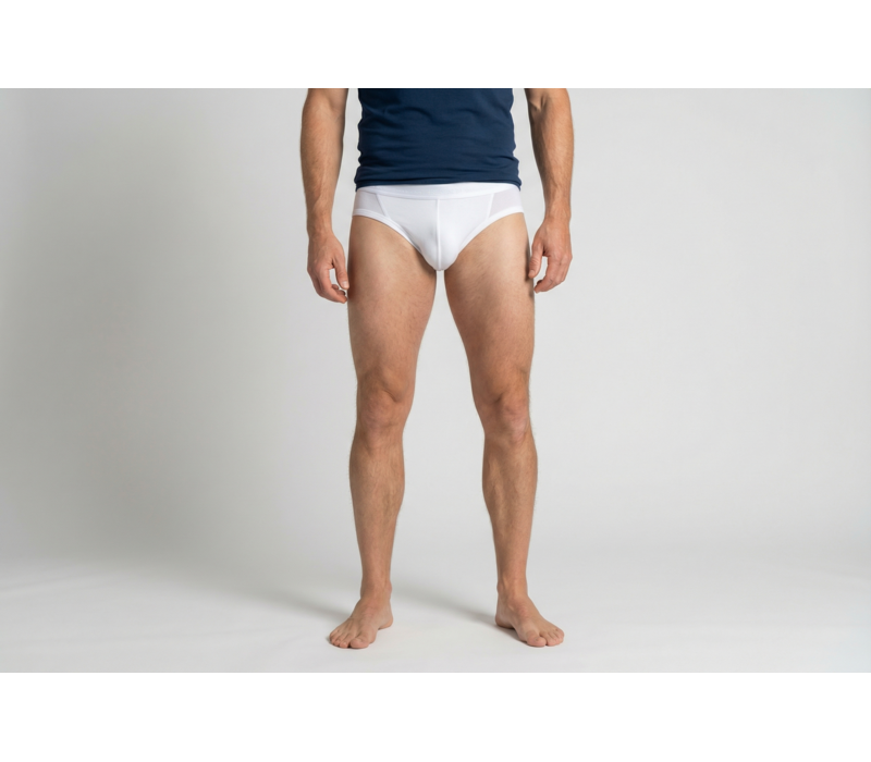 heren sportslip zonder gulp beeren young wit 2-Pack