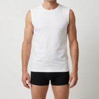 Beeren Heren Mouwloos Shirt M3000 Wit voordeelpack