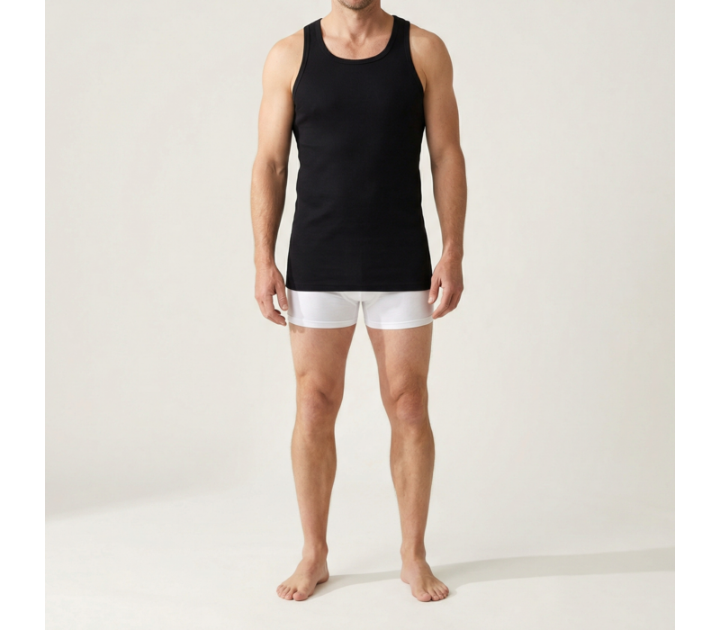 Beeren Heren Boxerhemd M3000 Zwart 2-Pack