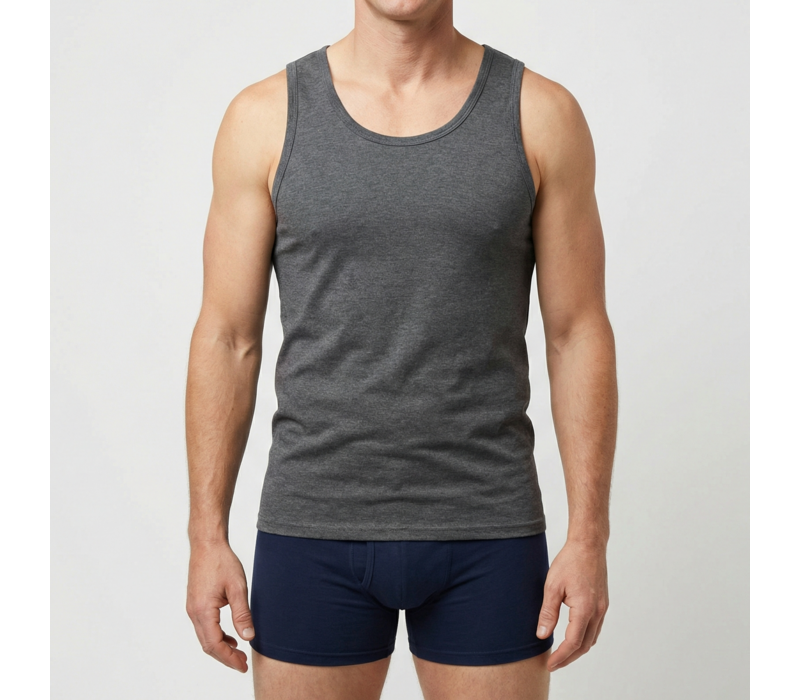 heren singlet M55 zwart voordeelpack