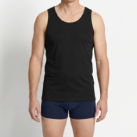 Beeren Heren Singlet Green Comfort Zwart 2-Pack