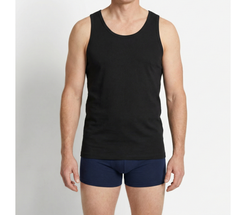 Beeren Heren Singlet Green Comfort Zwart Voordeelpack