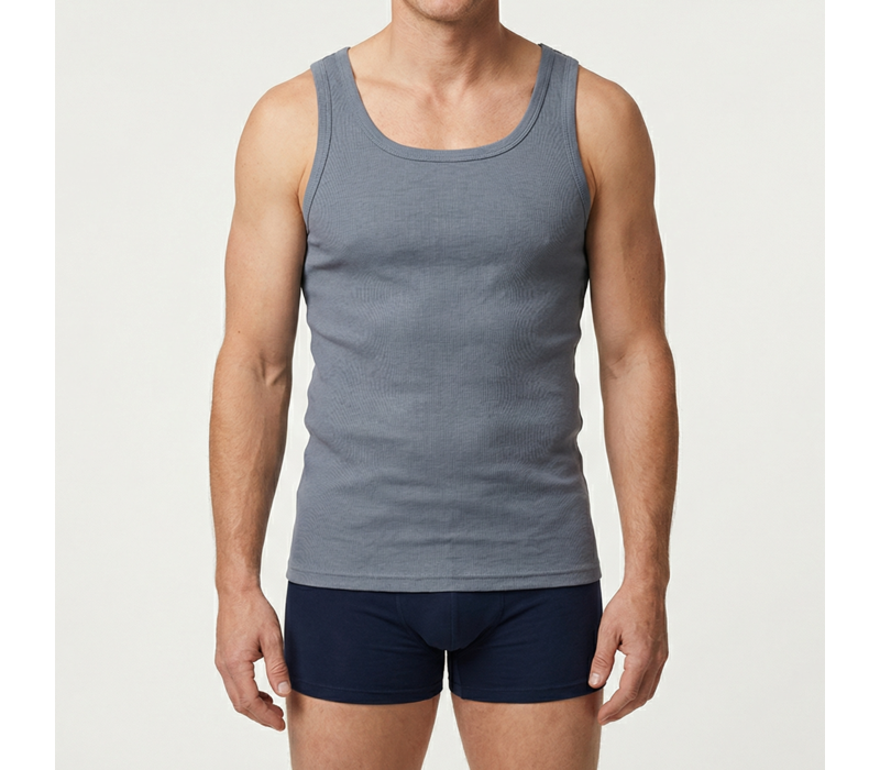 Beeren Heren Singlet M3000 Donkergrijs 2-Pack