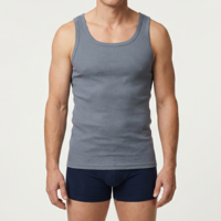 Beeren Heren Singlet M3000 Donkergrijs voordeelpack