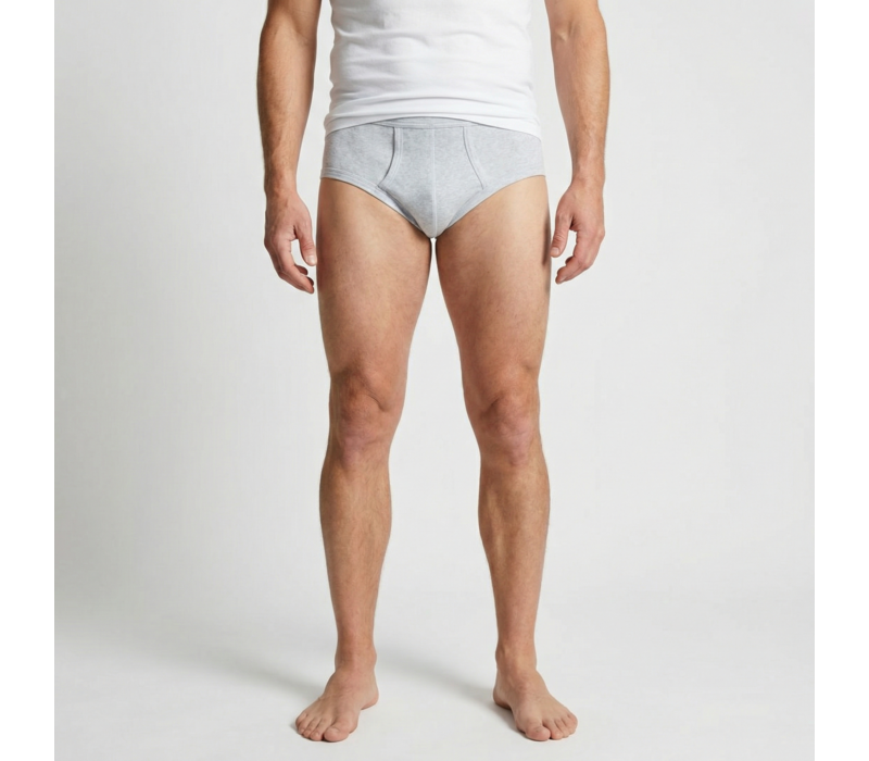 heren slip met gulp grijs voordeelpack