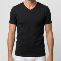 Beeren Heren T-Shirt V-Hals M3000 Zwart Mega voordeelpack