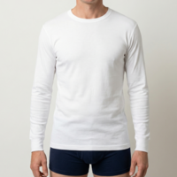 Beeren Heren T-Shirt Lange Mouw M3000 Wit voordeelpack