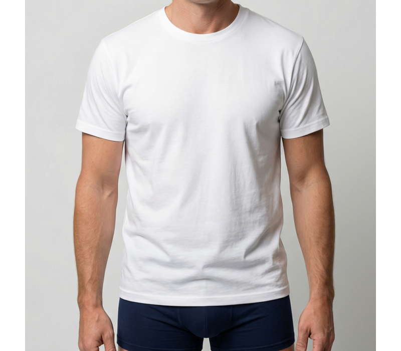 heren T-shirt M3400 wit 2-Pack