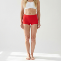 dames short elegance rood 2-Pack