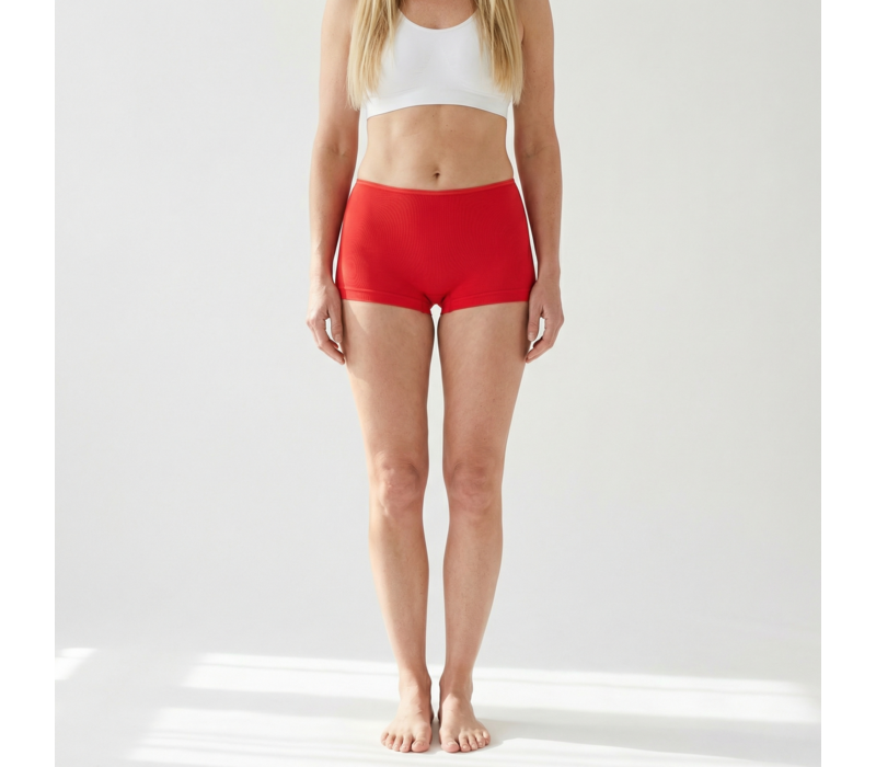 dames short elegance rood 2-Pack