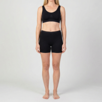 dames boxer softly zwart 2-Pack