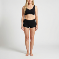 dames boxer comfort feeling zwart 2-Pack