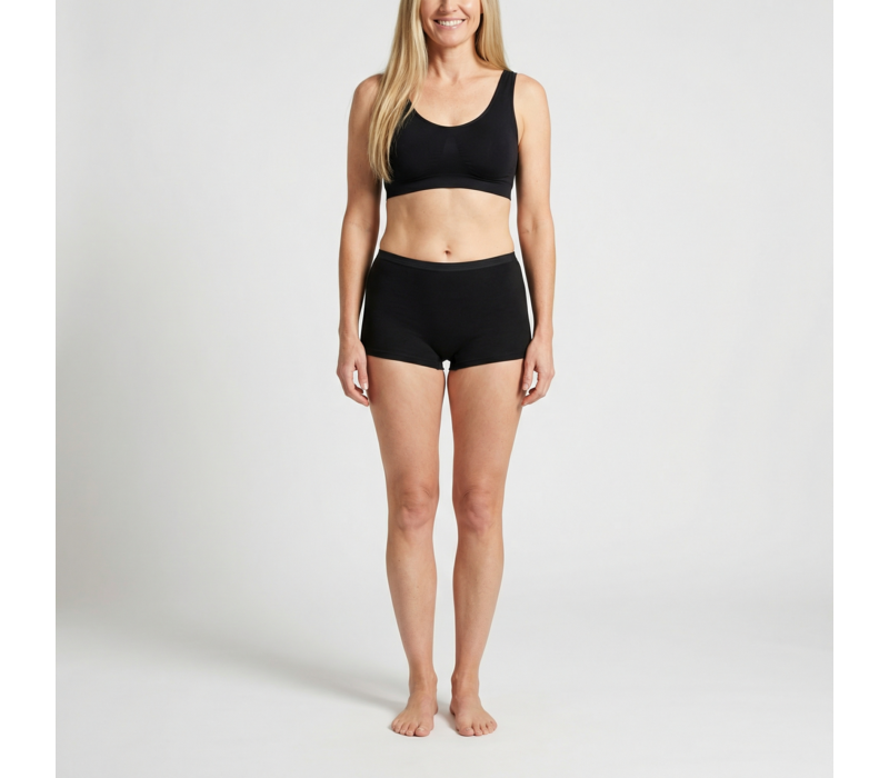 Beeren Dames Basic Boxer Zwart 2-Pack