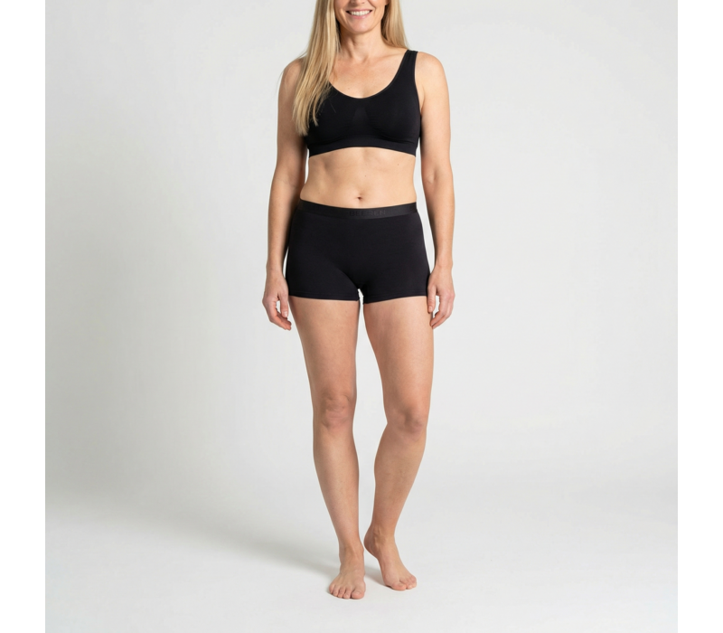 dames boxer beeren young zwart 2-Pack