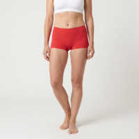 Beeren Dames Short Invisible Rood 2-Pack