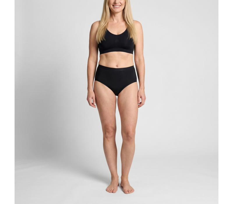 Beeren Dames Green Comfort Maxislip Zwart voordeelpack