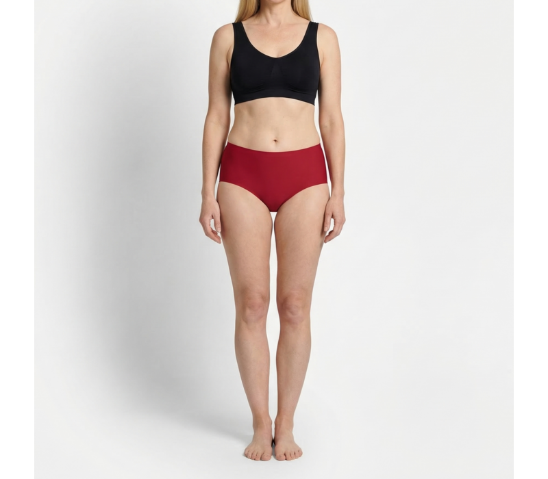 Beeren Dames Invisible Slip rood 2-Pack