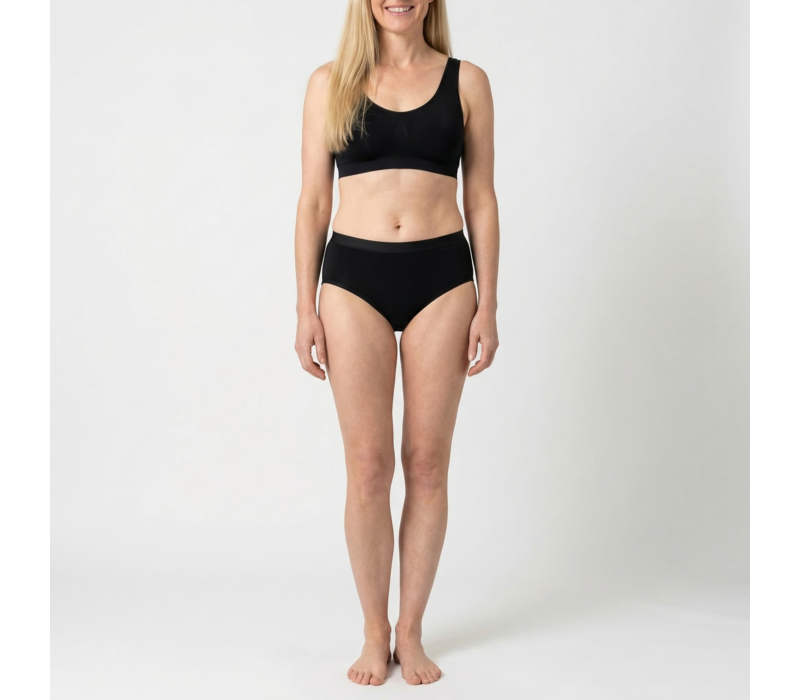 Beeren Dames Green Comfort Midi Zwart 2-Pack