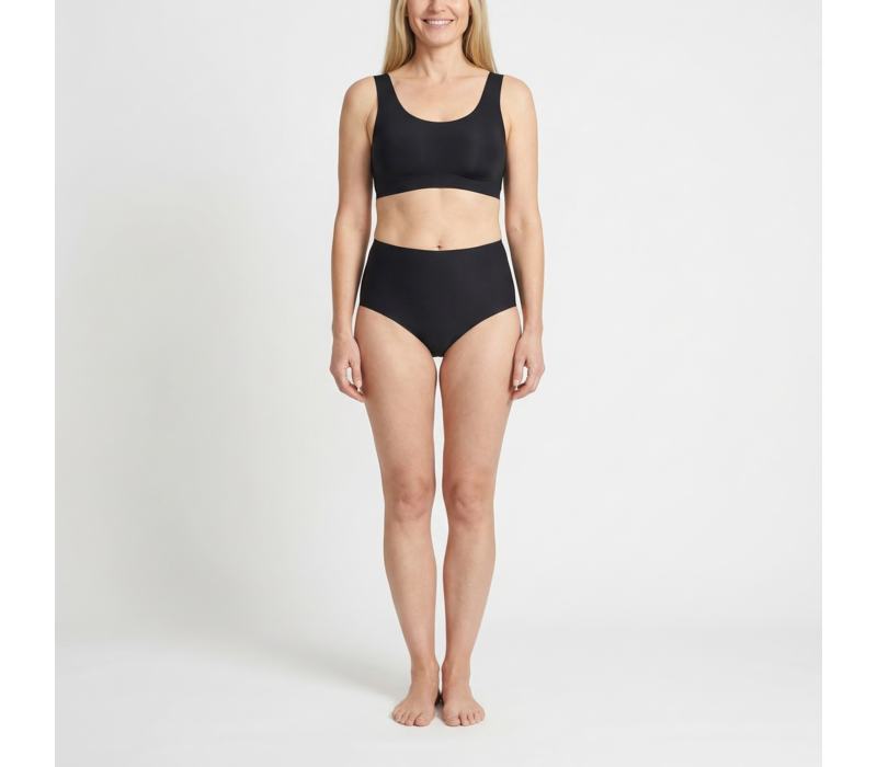 Beeren Dames Invisible Maxi Slip Zwart Voordeelpack