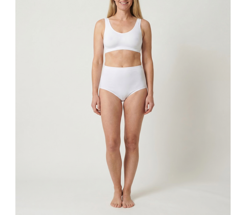 dames maxislip briljant wit 2-Pack