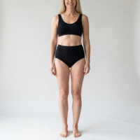 dames maxislip briljant zwart 2-Pack