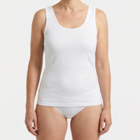 dames hemd briljant wit 2-Pack