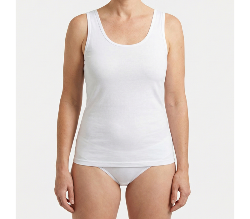 dames hemd briljant wit 2-Pack