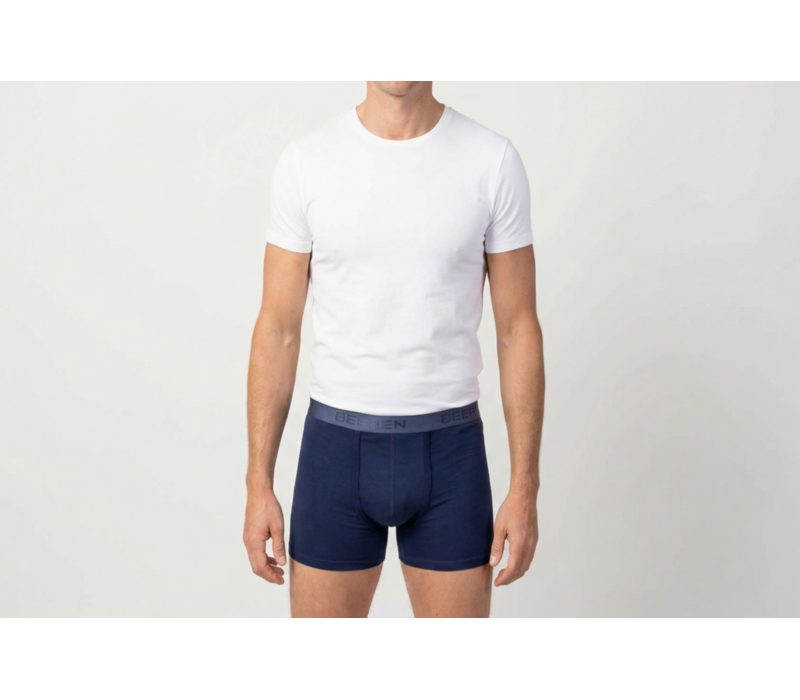 heren boxershort met gulp blauw 2-Pack