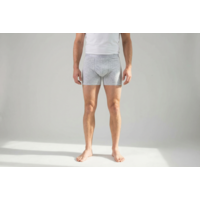 heren boxershort met gulp L-grijs 2-Pack