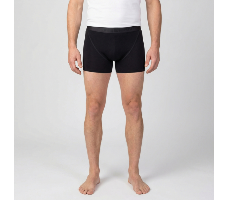 heren boxershort beeren young zwart 2-Pack