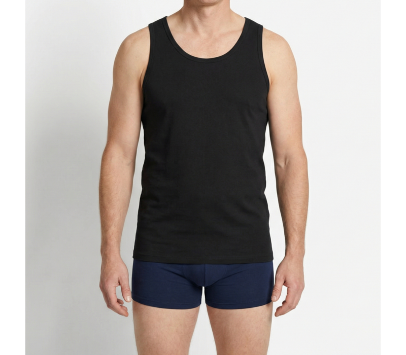 Beeren Heren Singlet Green Comfort Zwart 2-Pack