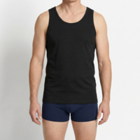 Beeren Heren Singlet Green Comfort Zwart Mega Voordeelpack